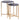 Set Of 2 Gold And Black Marble Tables